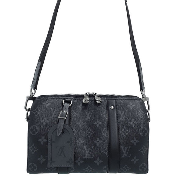 Louis Vuitton Eclipse City Keepall Shoulder Bag Black - Picture 1 of 9